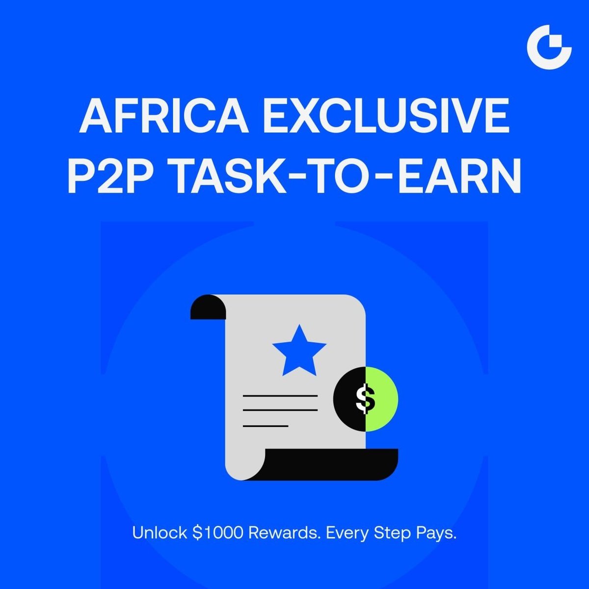 Rayy_Mii's tweet image. Africa traders, this one’s for you 👀

@gate_african Exclusive P2P Task-to-Earn campaign is now live 

Complete simple P2P tasks and unlock rewards step by step, the more you trade, the more you earn.

@gate #P2P #GateAfrican