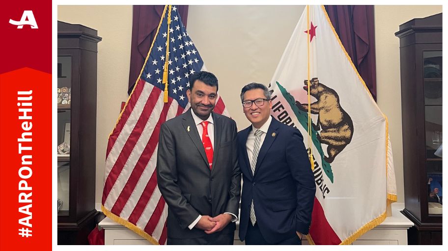 AARPCA's tweet photo. Thank you @RepVinceFong for meeting with #AARPCA during #AARPOnTheHill! We’re here to ensure the voices of older Californians are heard on Social Security, caregiving, & fighting fraud. https://t.co/iHS6sfx7kK