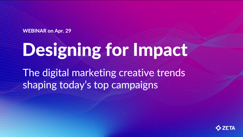 chadswhite's tweet image. Campaign design is constantly evolving. Join Zeta Global’s design experts for this Apr. 29 webinar as they discuss current #digitalmarketing design trends, share their favorite campaigns, and highlight opportunities for marketers to be more impactful &amp;gt;&amp;gt; zetaglobal.zoom.us/webinar/regist…