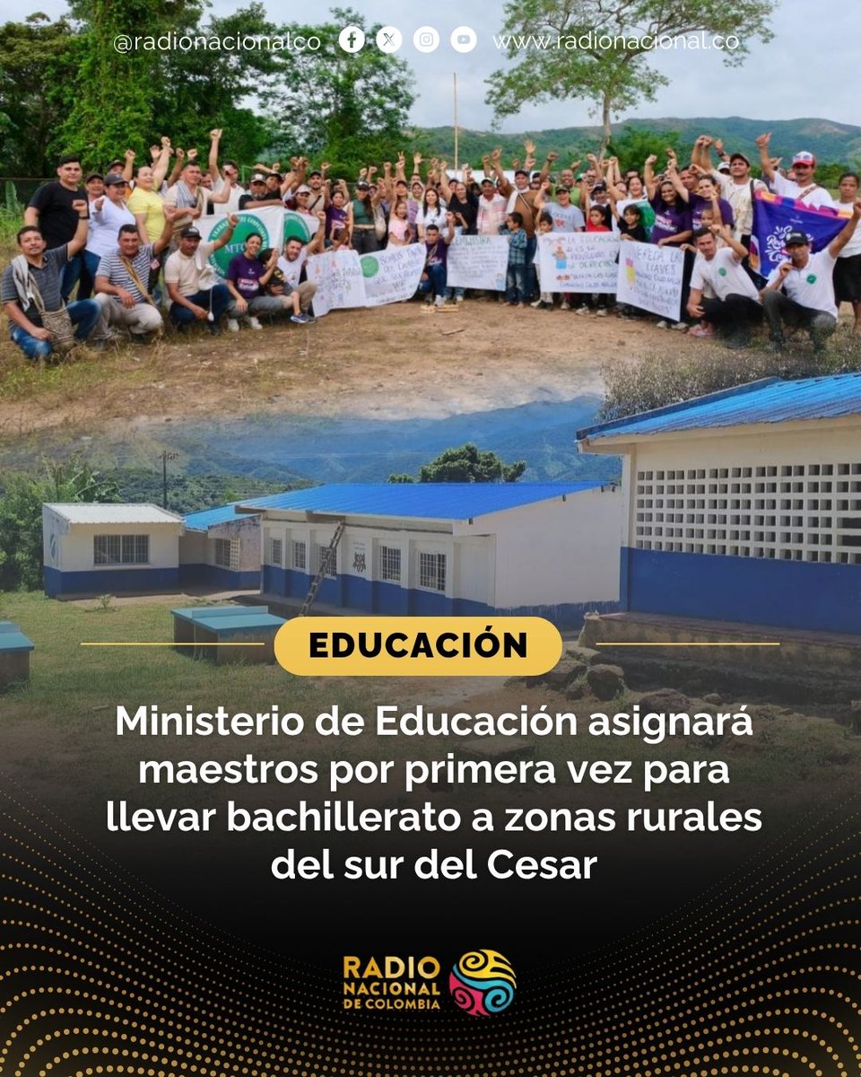 RadNalCo's tweet image. #EDUCACIÓN 📚 | El Gobierno del Cambio garantizará el bachillerato en zonas rurales donde las comunidades esperaron más de 20 años por la presencia del Estado. ✅

📰 Conoce todos los detalles ➡️ radionacional.co/actualidad/edu…