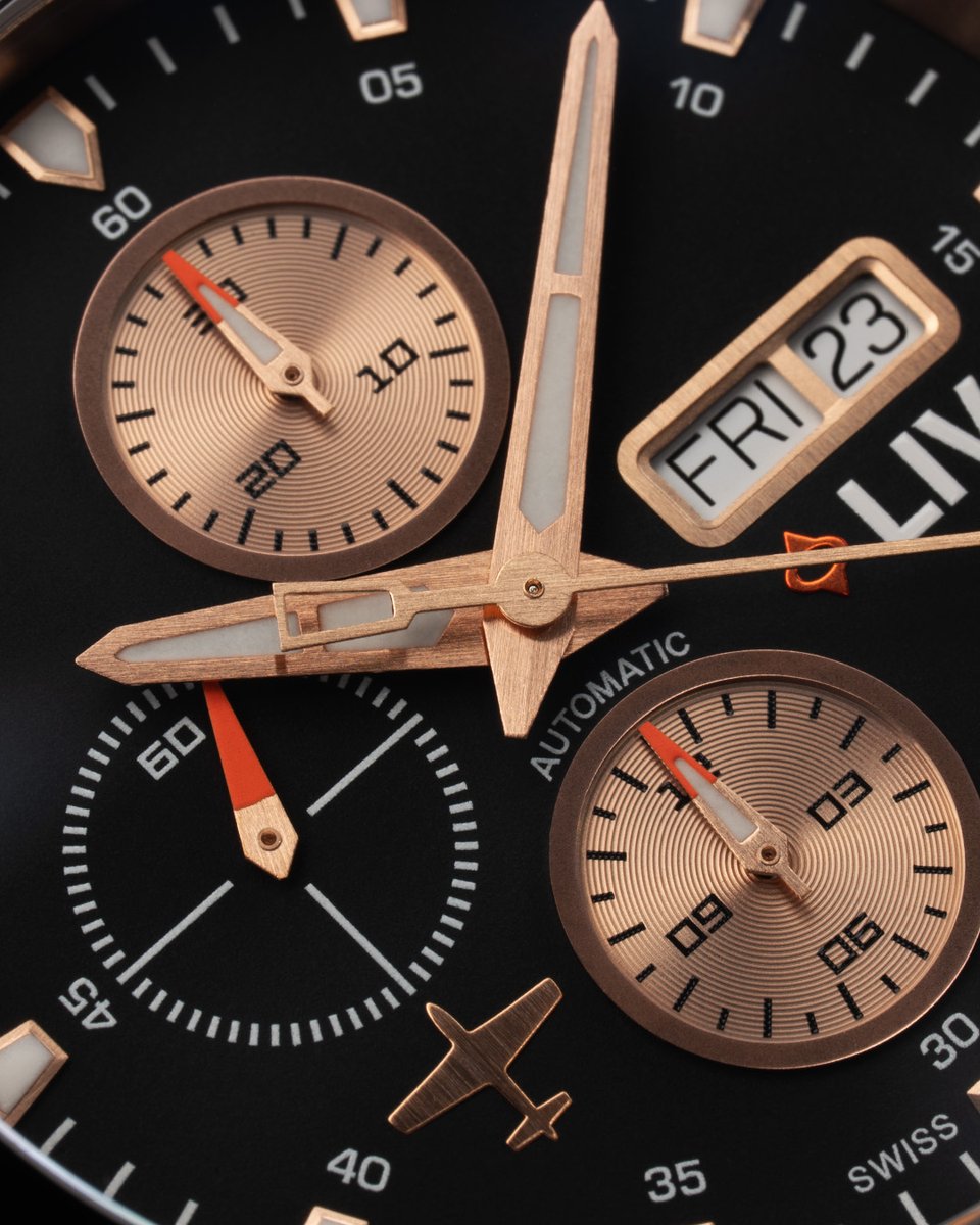 LIVwatches's tweet image. Precision in every detail. Limited to 1000 pieces.

The P-51 Twilight Tear Rose blends Swiss mechanics with a bold, timeless finish.

👉 Get yours here: pulse.ly/3djdrnyvp8
#LIVWatches #SwissMade #LimitedEdition