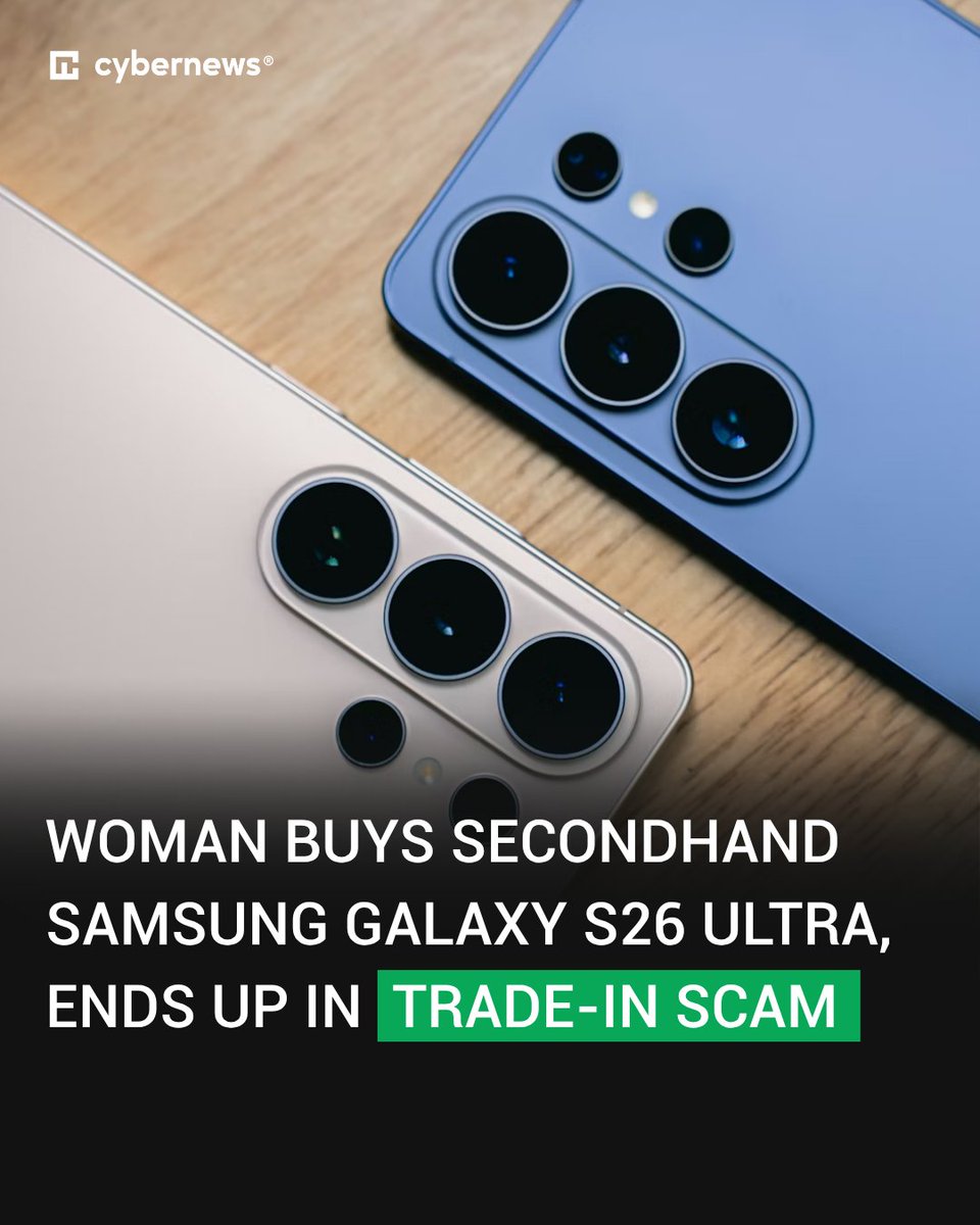 Cybernews's tweet image. A Reddit user has revealed how this scam works: cnews.link/secondhand-sam…

#Reddit #scam #Samsung