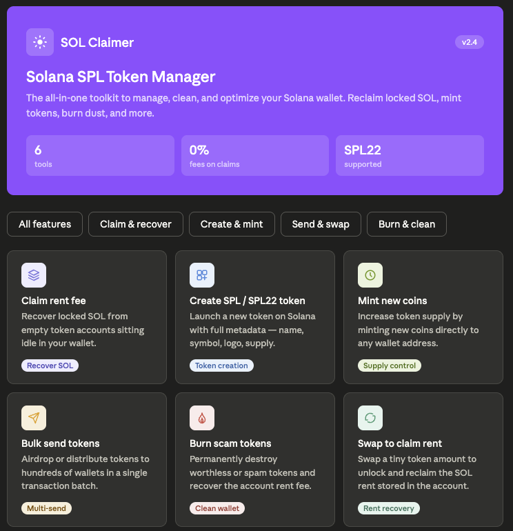 SOL Claimer tweet media