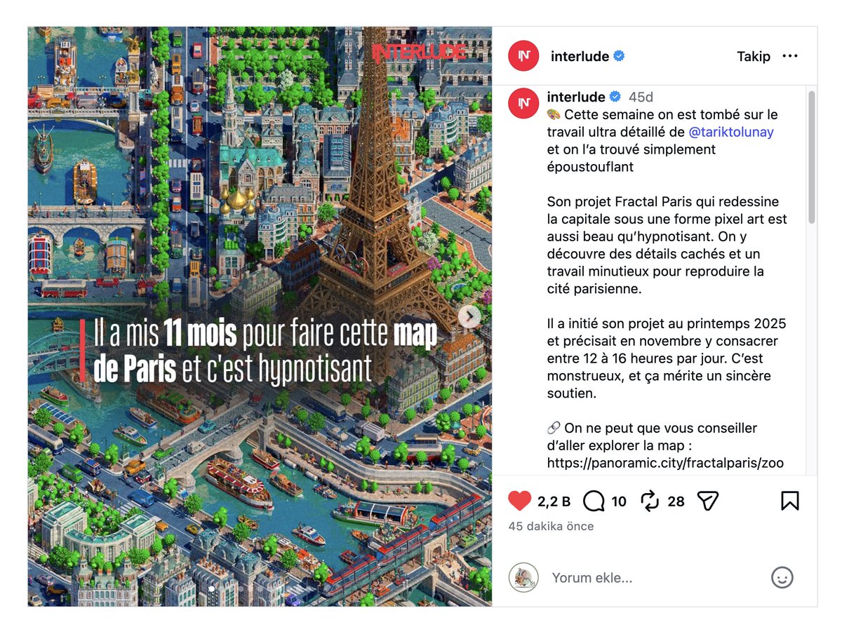 tariktolunay's tweet photo. Paris konuşmaya başladı. 🗼🇫🇷
Fractal Paris, Fransız medya tarafından paylaşılmaya başlandı. 
Bu sadece başlangıç. 
Bütün duvarlar kapsama alanımızda. 🤓
https://t.co/eE9fwoz1Sc https://t.co/uPOmULX6hv