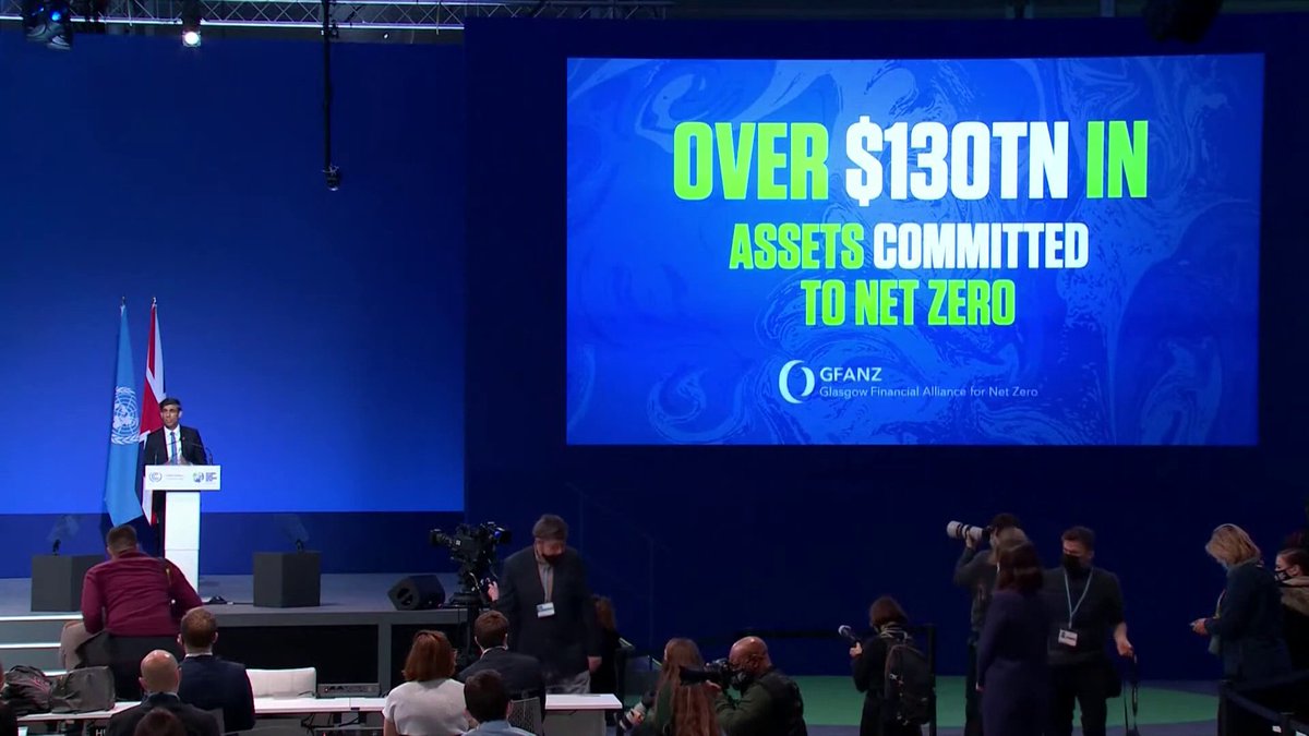 A very large part of the green agenda was always about seeking control of pensions.

Even when the Tories were in government. 

I pointed it out. Conservatives stuffed their pockets. 

At COP26, Rishi Sunak, Boris Johnson, and Mark Carney -- who Conservatives had put in charge of