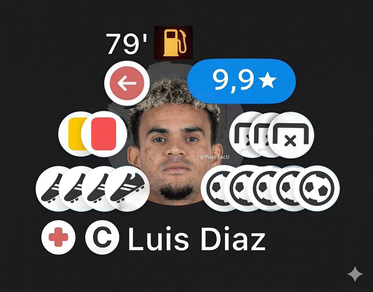 El partido más normal de Luis Díaz desde que salió del Liverpool