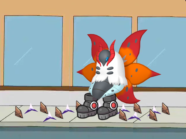 UltimaShadowX's tweet image. "I'm not taking my Heavy Duty Boots off, I am Volcarona O'Toole."