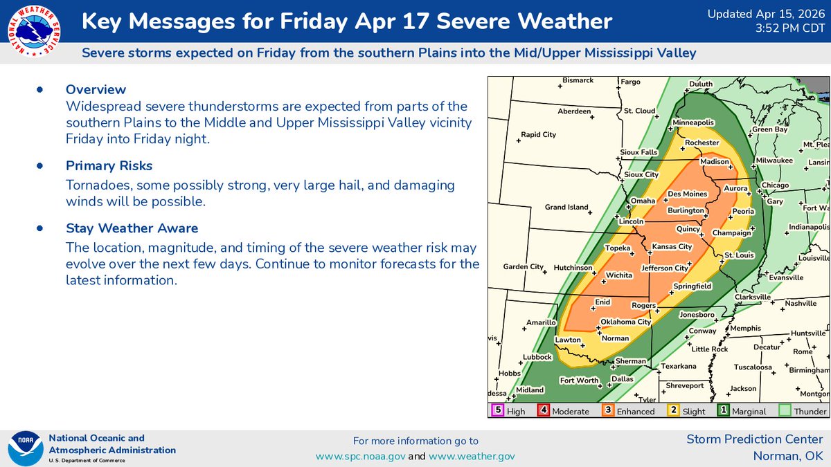 NWS Storm Prediction Center tweet media