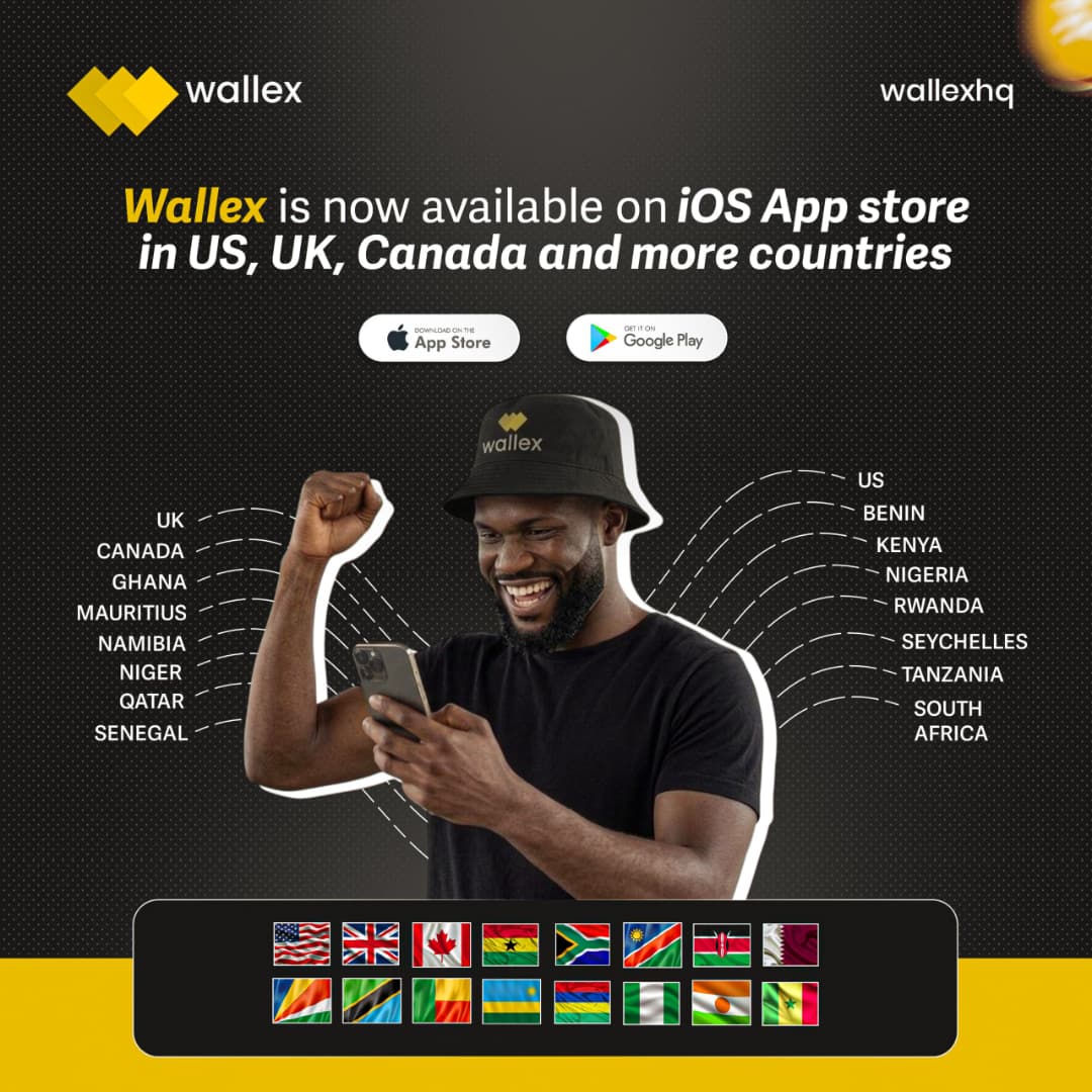 UseWallex's tweet photo. Big update!

Wallex is now available on iOS App Store in multiple countries, including 
UK, US, Canada, Rwanda, Kenya, South Africa, and many more.

Wherever you are, convert crypto to local cash instantly.
More countries. Same speed ⚡

Download and get started 👇
https://t.co/Zqj3yJ8Upa