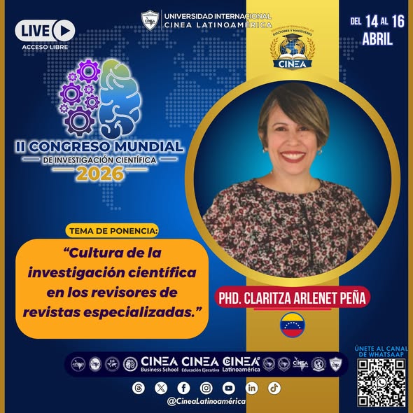 famicine's tweet image. Participé en el II Congreso Mundial de Investigación Científica 2026 🌎

📚 Tema: “Cultura de la investigación científica en los revisores de revistas especializadas”

Espacios que fortalecen la calidad académica y el intercambio internacional.

#Investigación #Academia