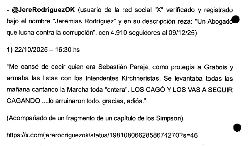 GordoLeyes's tweet image. Como les anticipé ayer en La Trinchera, SEBASTIÁN PAREJA salió a denunciar twitteros que lo criticaban. Una fiscal de la Justicia Federal consideró correctamente que no había delito. Sin embargo, CELSA RAMÍREZ, esbirro de ANGELICI, decidió ser cómplice de Pareja y avanzar.