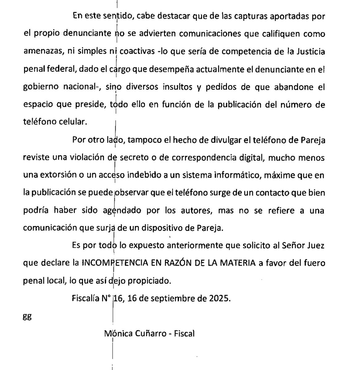 GordoLeyes's tweet image. Como les anticipé ayer en La Trinchera, SEBASTIÁN PAREJA salió a denunciar twitteros que lo criticaban. Una fiscal de la Justicia Federal consideró correctamente que no había delito. Sin embargo, CELSA RAMÍREZ, esbirro de ANGELICI, decidió ser cómplice de Pareja y avanzar.