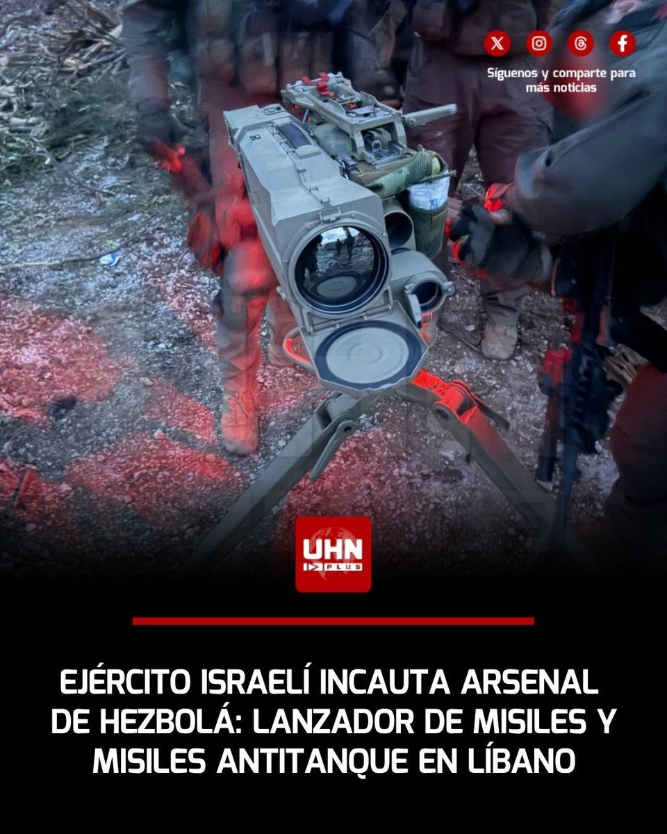 🇮🇱🇱🇧🇮🇷🇷🇺‼️ | Las Fuerzas de Defensa de Israel (FDI) han anunciado un importante hallazgo y una serie de ataques quirúrgicos contra Hezbolá. Durante las operaciones de limpieza en la zona fronteriza, las tropas localizaron un lanzador de misiles y diversos misiles –de presunta