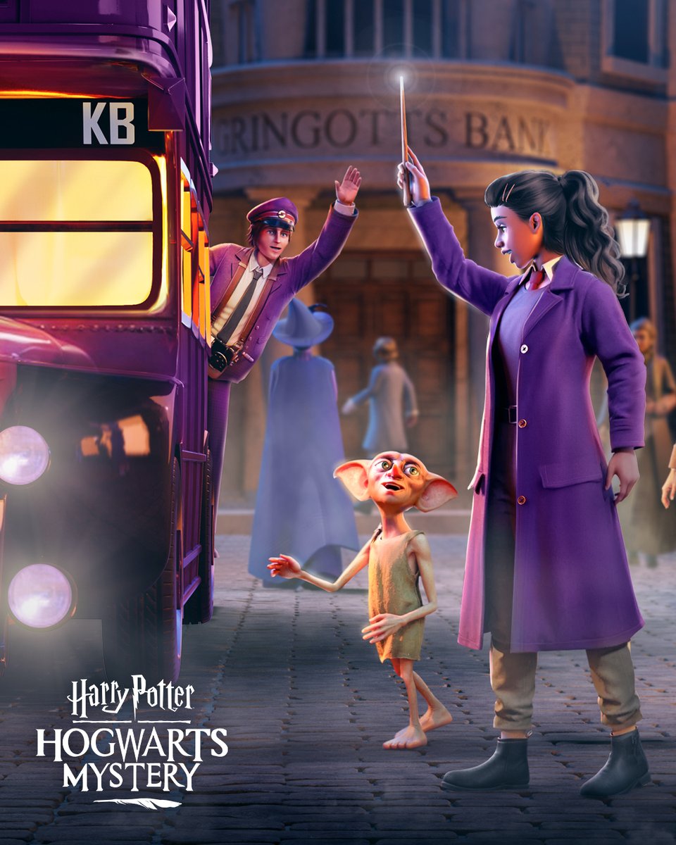 HogwartsMystery's tweet photo. If you opted-in and have not yet graduated from Hogwarts, log in now to begin the "A Knight Out" Beyond Hogwarts Special Preview in #HarryPotter: Hogwarts Mystery! https://t.co/Zu7nXna7it