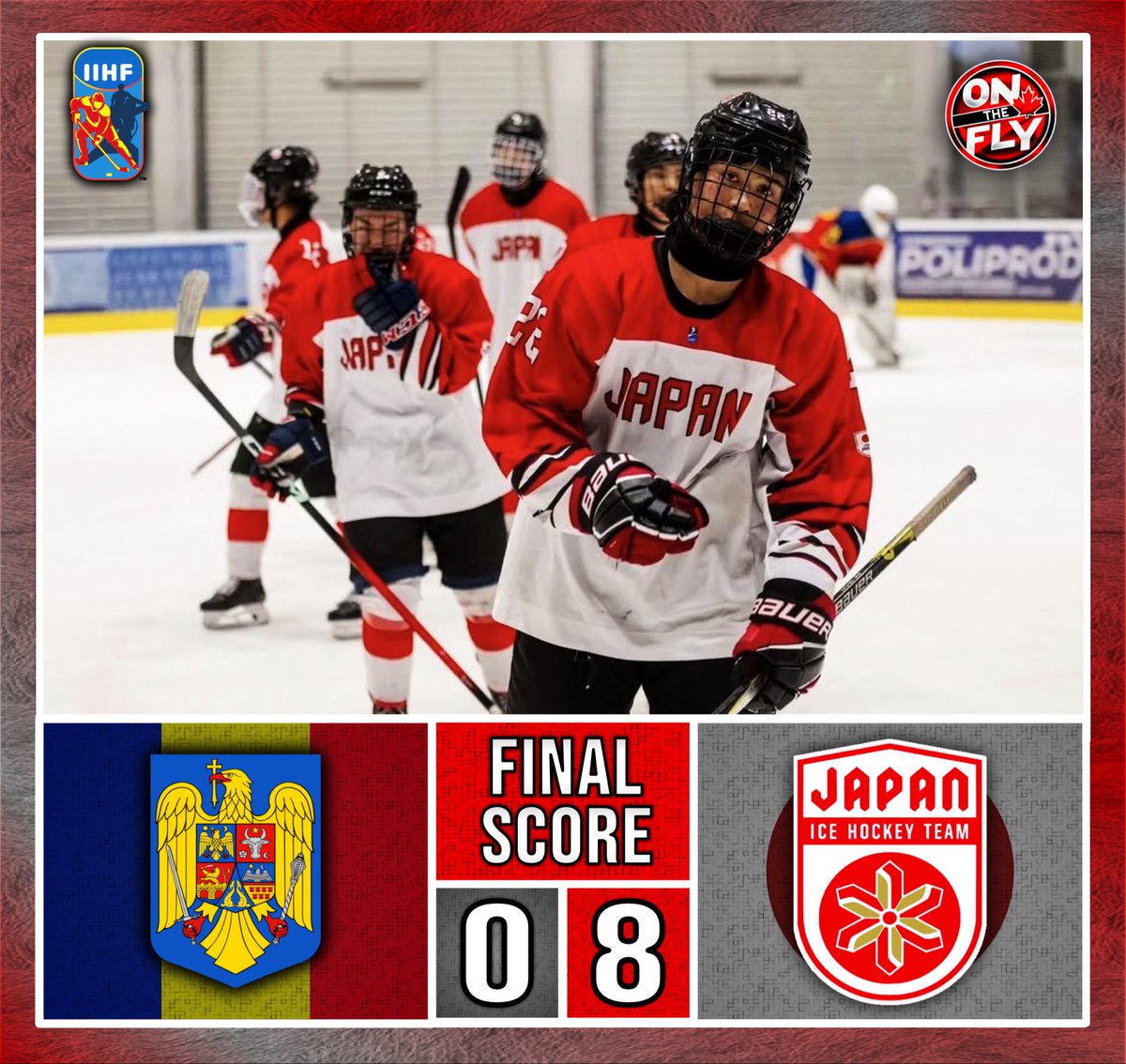 OnTheFly1515's tweet photo. Team Japan defeats Team Romania 8-0 at the IIHF Divison IIA #U18MensWorlds!

📸 FRHG

#iihf #frhg #smilehockey https://t.co/5Q7G15PEx5