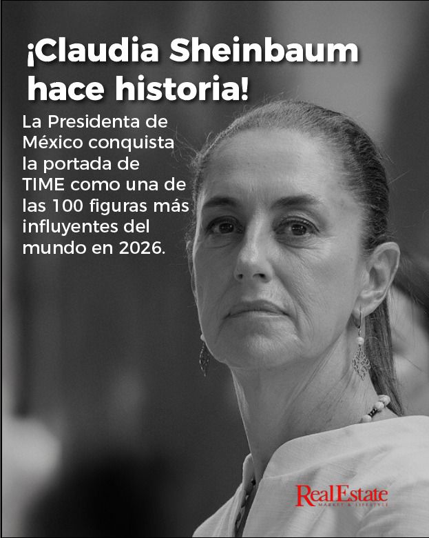 RealEstateEarth's tweet image. Claudia Sheinbaum volvió a aparecer en el radar global.
Por segundo año consecutivo, la presidenta de México fue incluida en la lista de las 100 personas más influyentes del mundo de la revista Time.
@claudia_shein 
#time #personasinfluyentes #líderes #sheinbaum #méxico