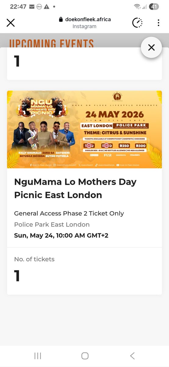 _ndayi1's tweet photo. Ticket Bought kesana! Just for Que
QUE THE BRAND
#QueQondile
#Querators https://t.co/djS7wgpuPs