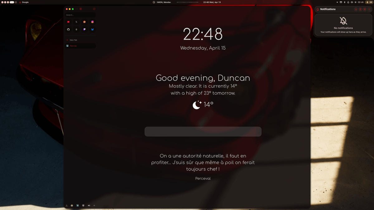 bot_unixporn's tweet image. [Niri] A Glamorous rice
Link: redd.it/1smiqki

#unixporn #linux #screenshot