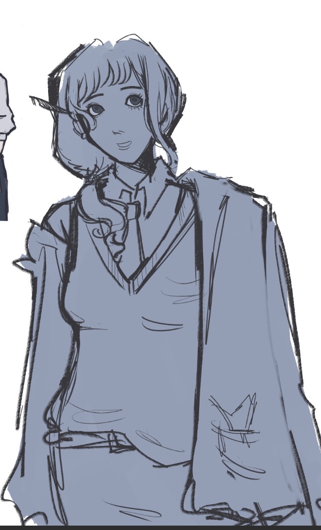 wiltedfaded's tweet image. my danganronpa oc that i want to revamp into yttd…