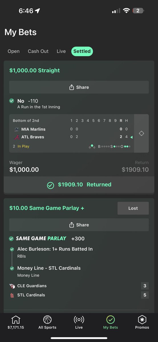 ChefFryPlays's tweet photo. Cash it☘️ NRFI https://t.co/fqsZugcrdx