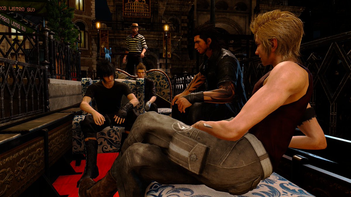 Took a picture of Prompto sitting like... like one of them french girls