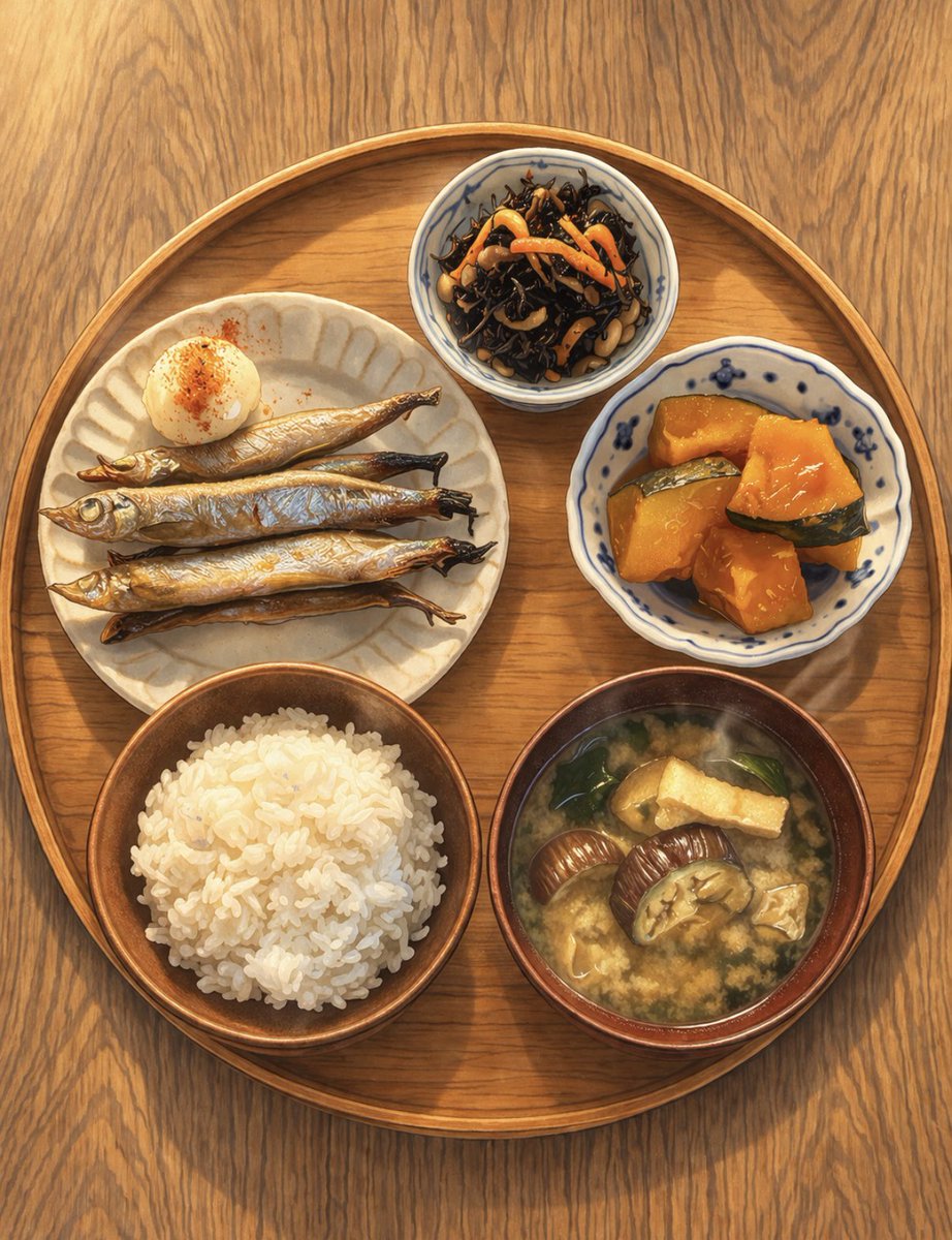 おはよう🧸🌲木曜日。

今朝は、ししゃも定食✨

ししゃもは、マヨネーズと七味唐辛子をつけて食べると美味しいよ😋