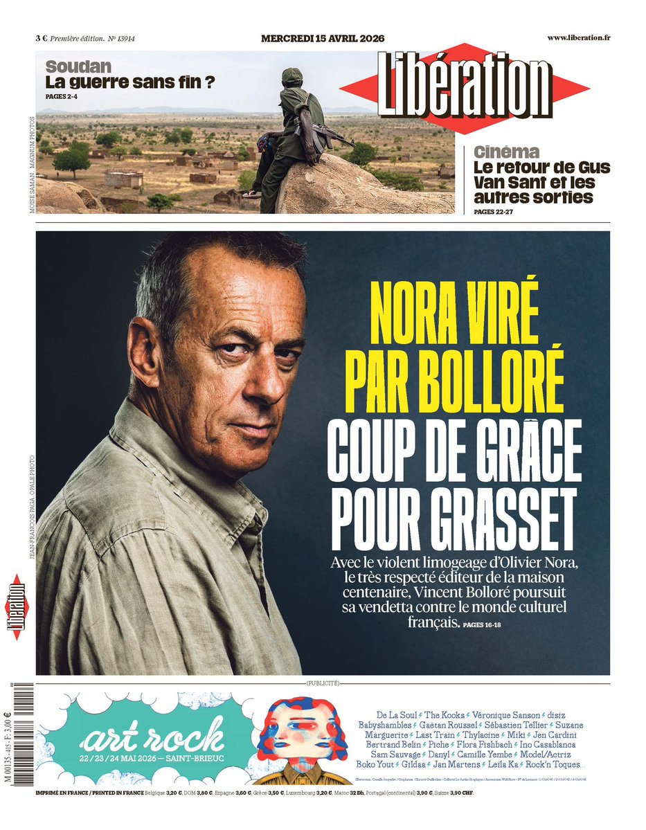 philippepoustis's tweet image. #Édition | Vincent Bolloré continue de s'attaquer aux médias et à la culture en France 😔 #Grasset
