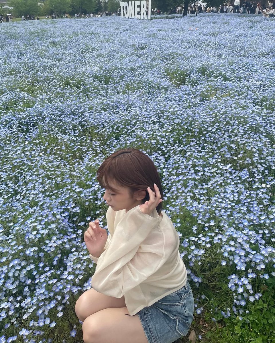 Itakura_1111's tweet photo. 板倉可奈　ネモフィラの季節 https://t.co/qRNQTsEo8o