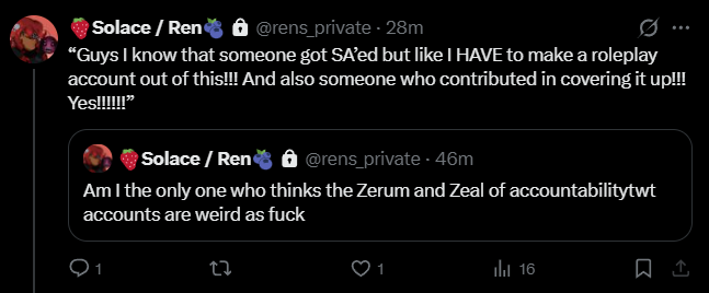 ♱ Solace / Ren ♱ tweet media