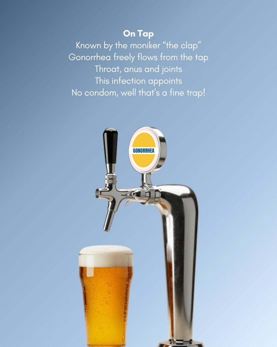 dowlerdoc's tweet photo. Might get quite the hangover from this tap… #NationalSTIAwarenessWeek https://t.co/5yQsrMjRCm