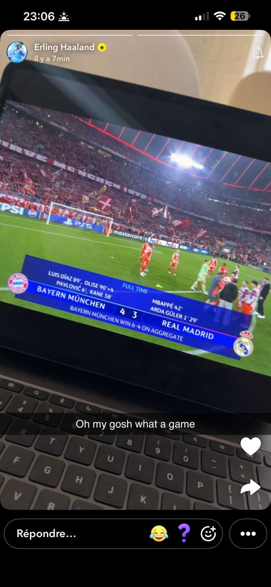 tapinoski's tweet photo. J’ai pas la preuve mais Haaland il a tema le real se faire bz comme ça
#BAYRMA #RMABAY https://t.co/yT9sGCtVme