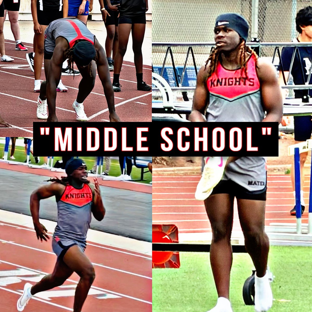 CoachKickz's tweet photo. @Why_Zer031 6’2 210lbs just ran a 12.3 in the 100 meter and broke the school record. https://t.co/OSoRsCmPw6