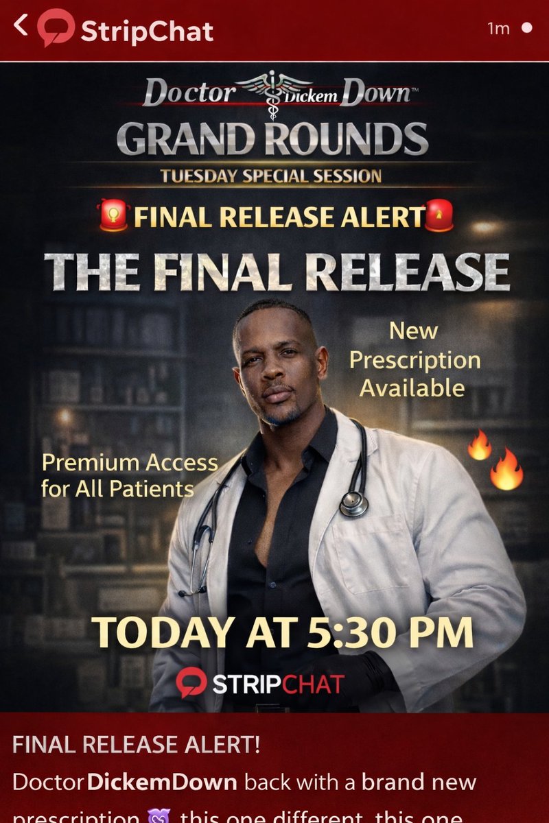 Phdbrain274's tweet photo. this the final release show and if you been watching, you already know what that means 👀
pull up on DoctorDickemDown88 on StripChat
don’t miss how it ends 💋
https://t.co/jgNNxyJsMd https://t.co/TMCXl5BYln