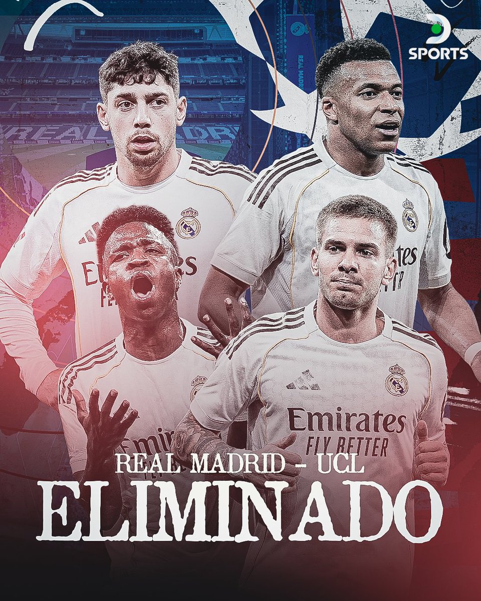 DSports's tweet image. ¡REAL MADRID ELIMINADO EN CUARTOS DE FINAL DE #CHAMPIONS LEAGUE ANTE BAYERN MÚNICH! ✖️⚪

¿Qué opinas de la temporada del Merengue? 🧐