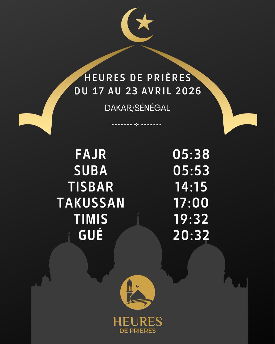Heures de Prières (Dakar/Sénégal) tweet media