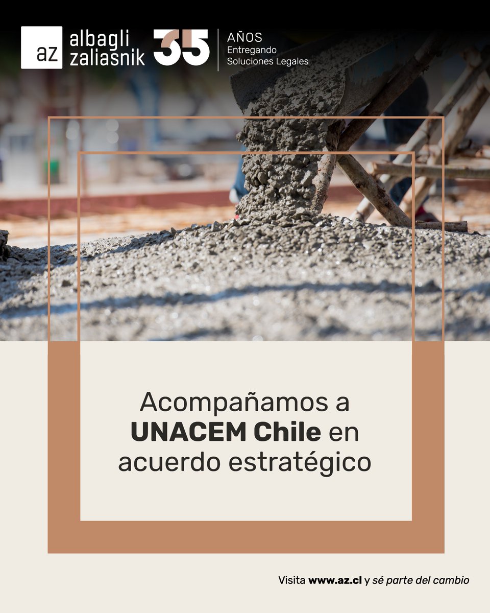 Compartimos el reciente acuerdo de nuestro cliente Unacem Chile con Cementos Transex, en el que desde #az los acompañamos en este proceso.

Más detalles aquí linkedin.com/feed/update/ur….

#az #Clientes #MA #Industria #Chile