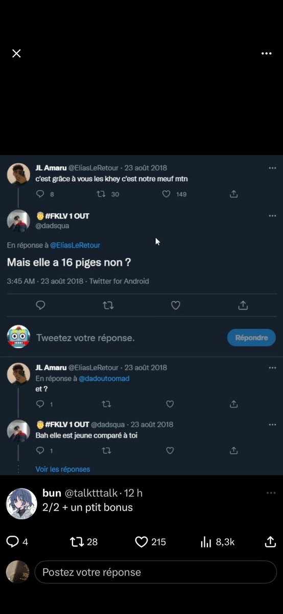 volvic678's tweet photo. @fuxkubae @EliasLeRetour Tu continues à tenir des propos problématiques et que t’as pris conscience surtout de ce qui t’a été dit précédemment faut arrêter de se chercher des excuses. En plus ça tournait juste autour de ça c’est même pas juste 1 ou 2 tweet y’a littéralement que ça ça fait peur https://t.co/Q8H0Afta7d