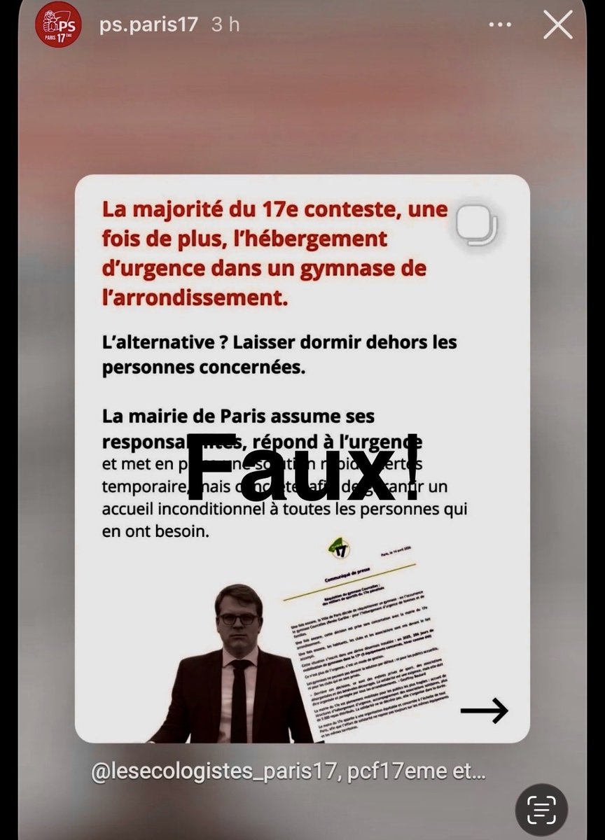 👋<a href="/17agauche/">Section PS - Paris 17e</a> ! On dénonce la méthode de « mise devant le fait accompli » mais je vous rassure on défend une politique concrète de #solidarité avec l’ouverture d’un centre d’accueil bd Berthier pour hommes à la rue ou encore la maison régionale des femmes. Pas de leçon merci !
