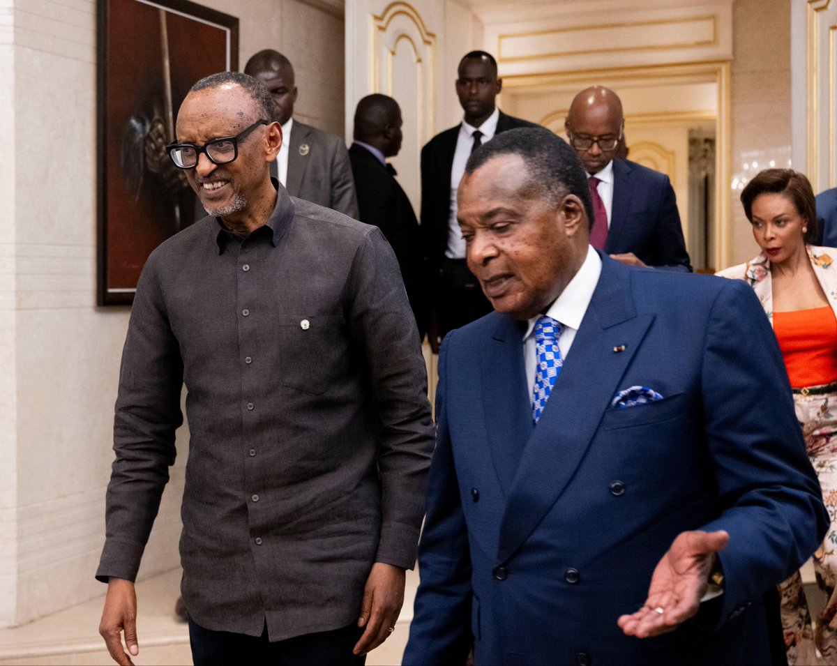 Ku mugoroba wo kuri uyu wa Gatatu, Perezida Kagame uri muri Congo ...