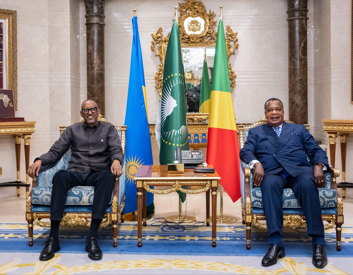 Ku mugoroba wo kuri uyu wa Gatatu, Perezida Kagame uri muri Congo ...