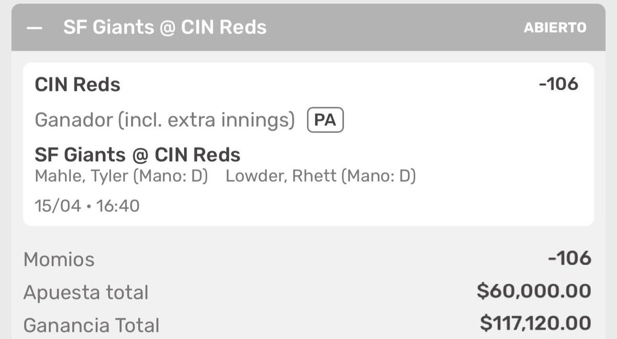 Si cobramos el tercer free pick consecutivo meteré a todos los que interactúen en este tweet a mis grupos. ⚾️👇🏻

t.me/cristianrey0