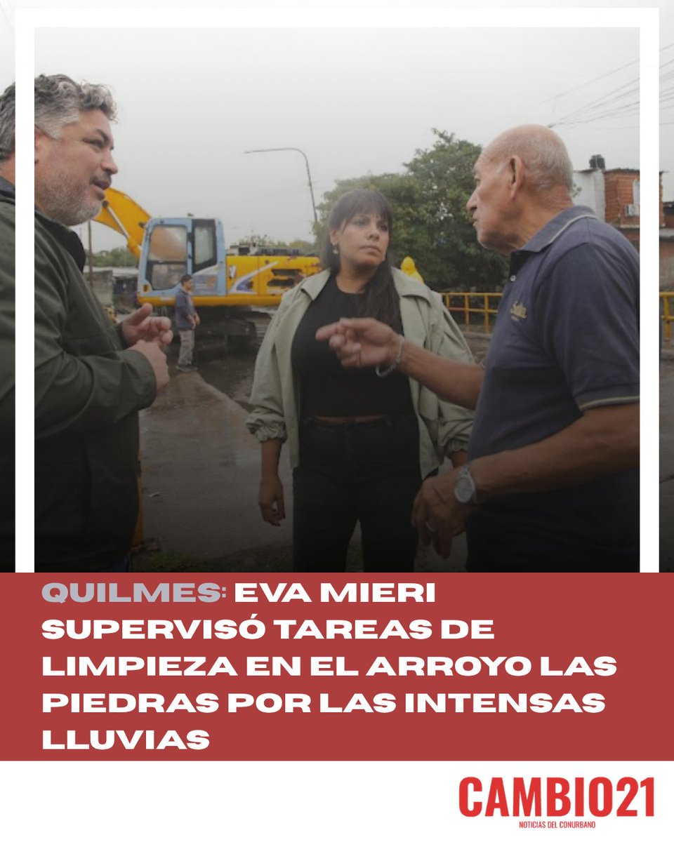 Eva Mieri supervisó tareas de limpieza en el arroyo Las Piedras por las intensas lluvias.

Nota completa: Link en bio
<a href="/evamieri/">Eva Mieri</a>