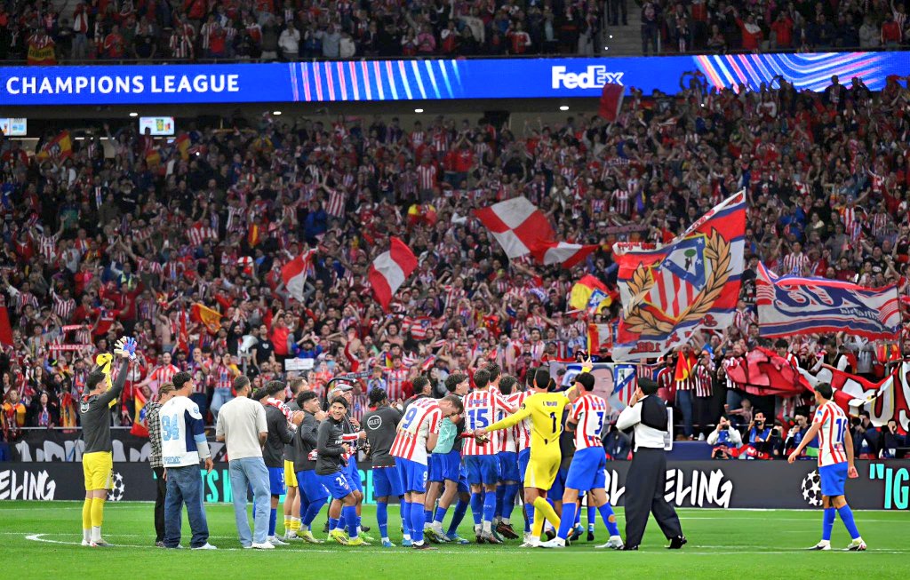 IvaanBlanco26's tweet photo. El Atlético de Madrid es el único equipo español que estará en Semifinales de la Champions League.

¡Dale alegría, alegría a mi corazón! https://t.co/ZdLBuonJT4
