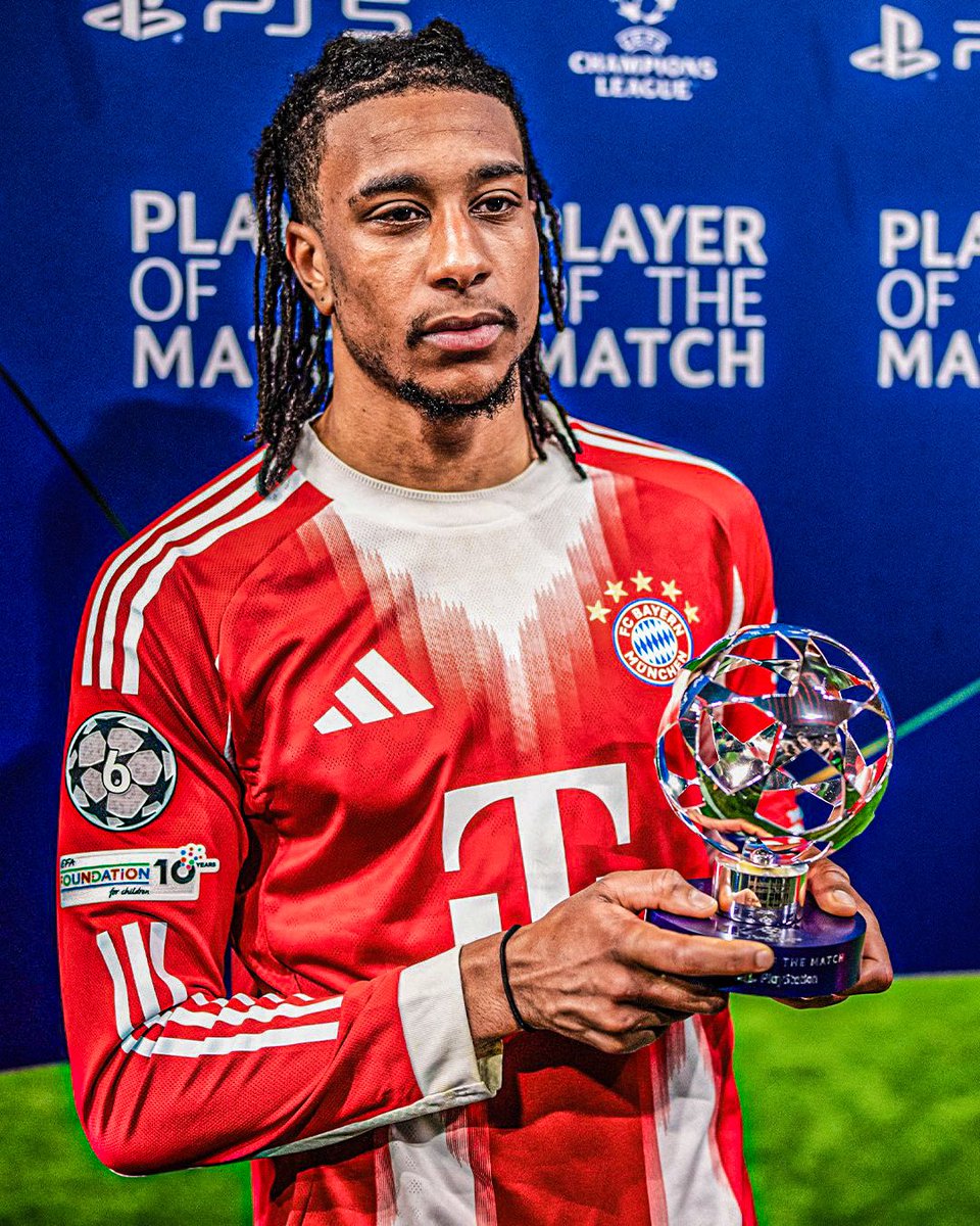 🚨🇫🇷 𝐎𝐅𝐅𝐈𝐂𝐈𝐀𝐋 | Michael Olise (24) wins MOTM for his performance vs Real Madrid. ✅