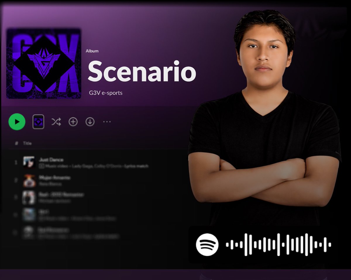 G3VEsports's tweet photo. ¿Quieres saber qué escuchan nuestros jugadores para motivarse? 
Hoy @Scenari0_LoL nos comparte su top 5!! 
¿Y tu compartes gustos con nuestro adc? https://t.co/cdrEvNNQEr