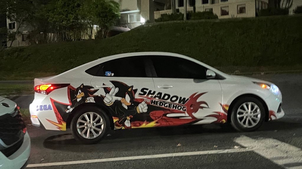 Forgot to post this but a few months ago I found a SHADOW THEMED CAR???