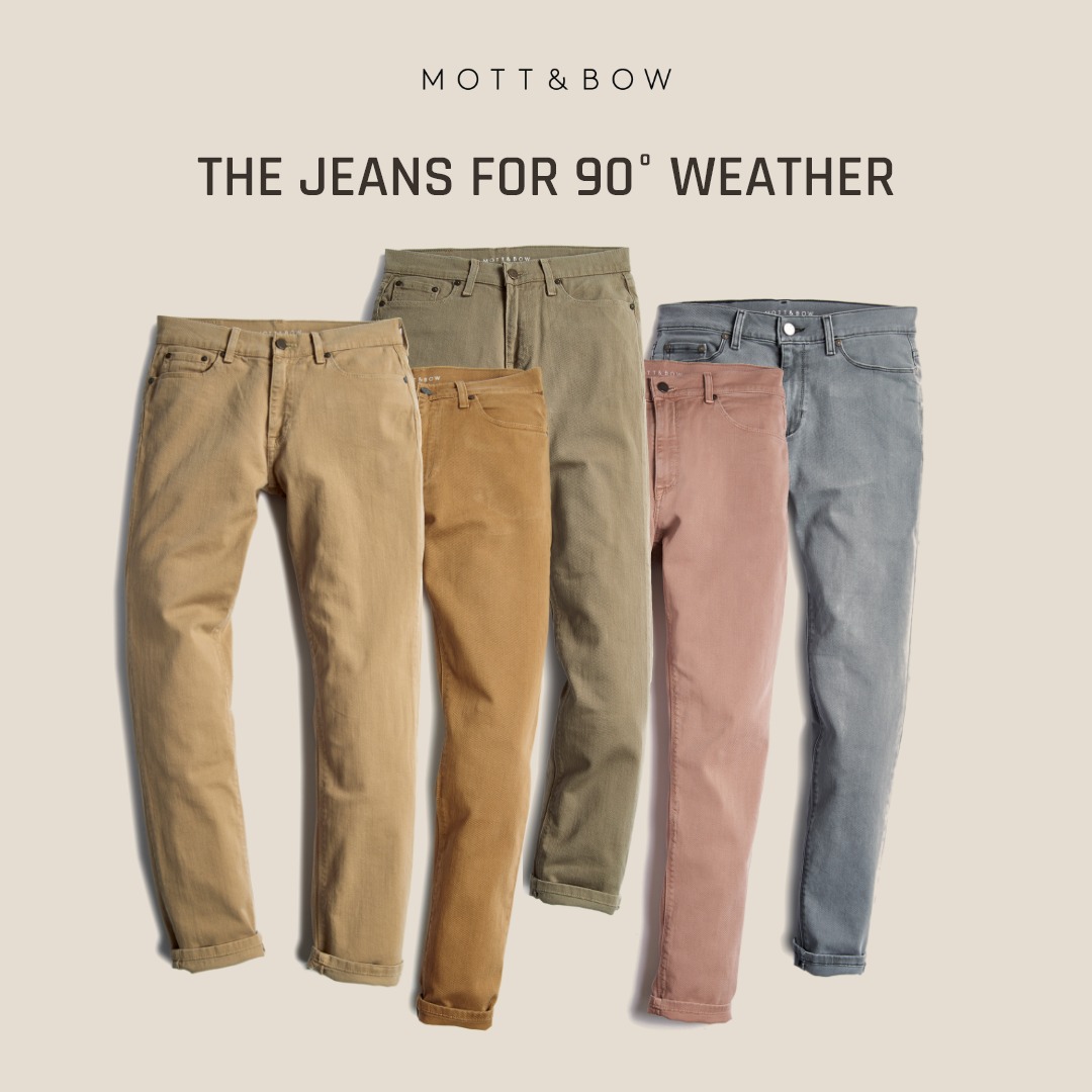 MottandBow's tweet photo. "I just purchased these and have been living in them.
Stretchy, lightweight, insanely comfortable. I really couldn’t ask for more from a pair of jeans”.