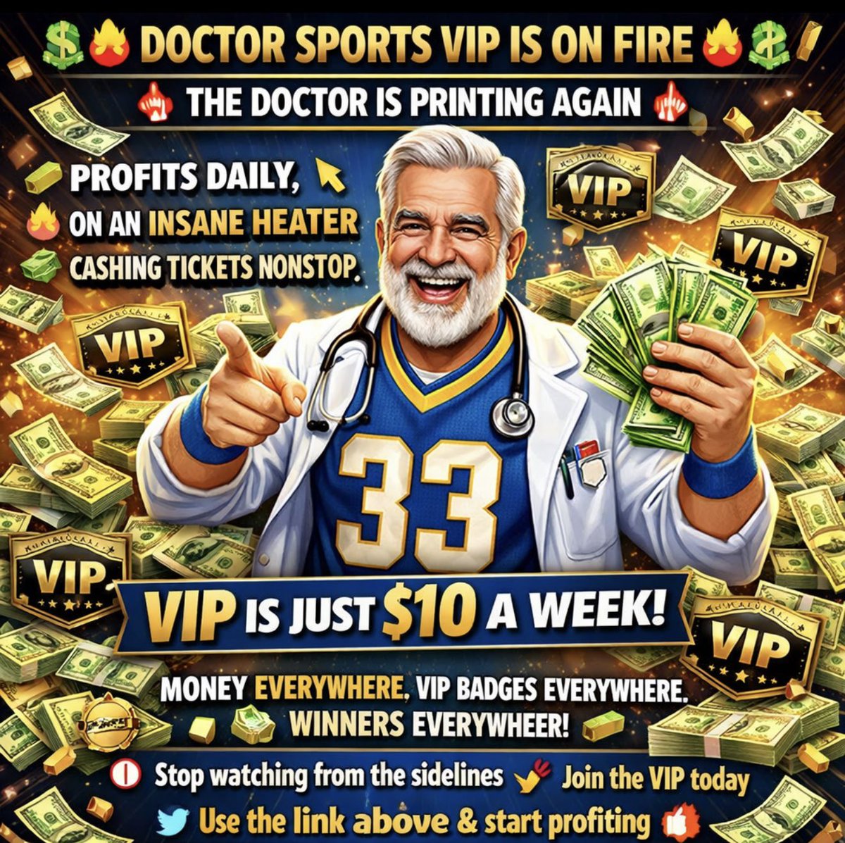 LOCK IN TO AT JUST $10 a WEEK

THE VIP HAS BEEN PROFITING DAILY

🛑 STOP MISSING OUT 🛑

winible.com/doctorsportshq…

<a href="/DoctorsportsHQ/">DAILY WINNING BETS - VIP LINK BIO</a> #vip #profit #Gambling𝕏 #winner #parlay #gamblingtwitter #fypage #fyp #fypシ゚viral #fypシ゚viralシfypシ゚ #bet
