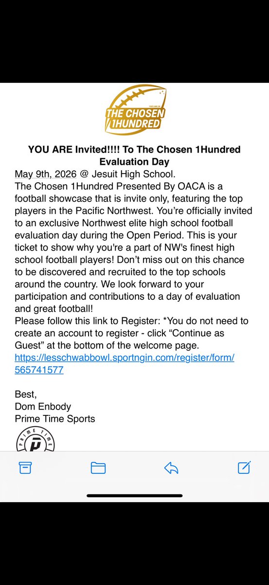 Jesse5Jones's tweet photo. Iam Greatly Blessed and excited to compete at the chosen1hundred camp , May 9th excited to compete with the best and show what i can do.
@Coach_Russ_ @McDaniel_HS_FB @ConnorDarby57 @JordanJ_ @ajw_sports https://t.co/zms432ky9U
