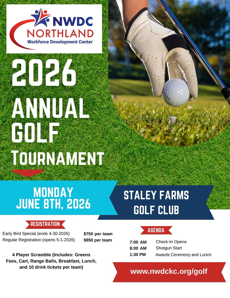 NWExtLearning's tweet photo. The Northland Workforce Development Center is hosting their 1st annual golf tournament.  For more info: https://t.co/k1w6nbmPFq. https://t.co/gFvZwzWmBH